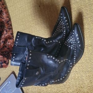 Studded Motorcycle Boots